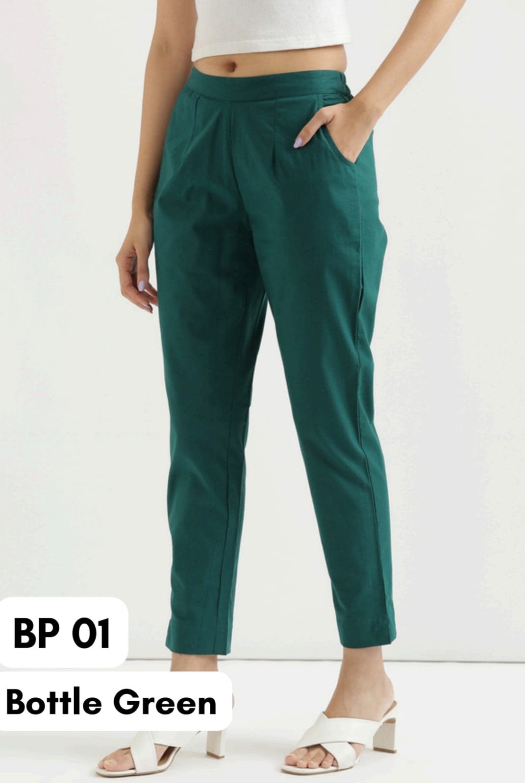 Bottle Green Basic Pant
