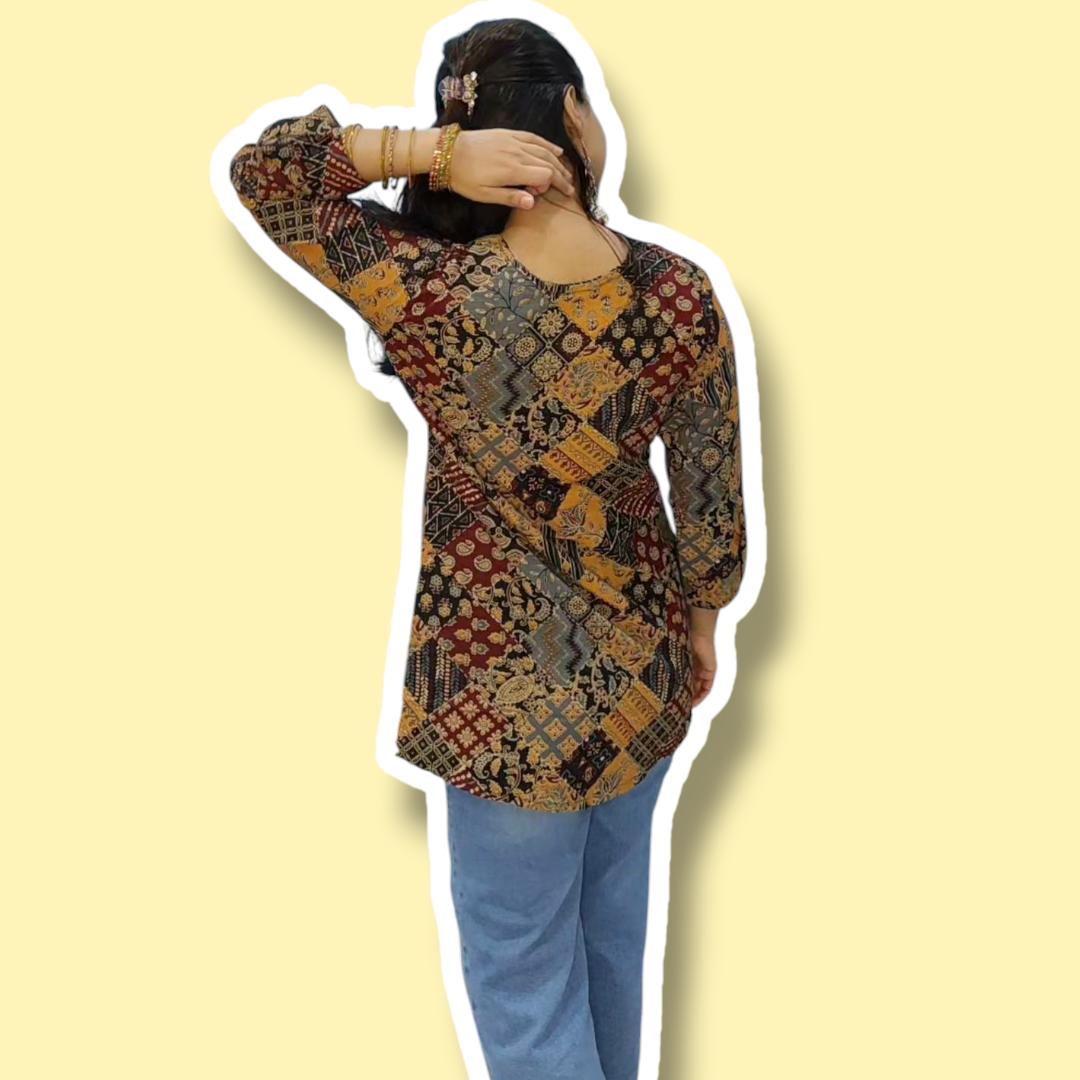 Printed Short Kurti 5