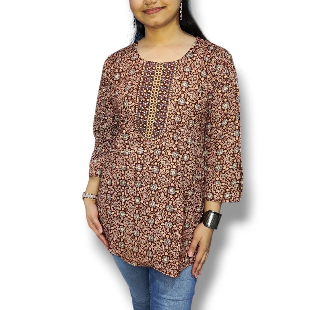 Printed Short Kurti 6