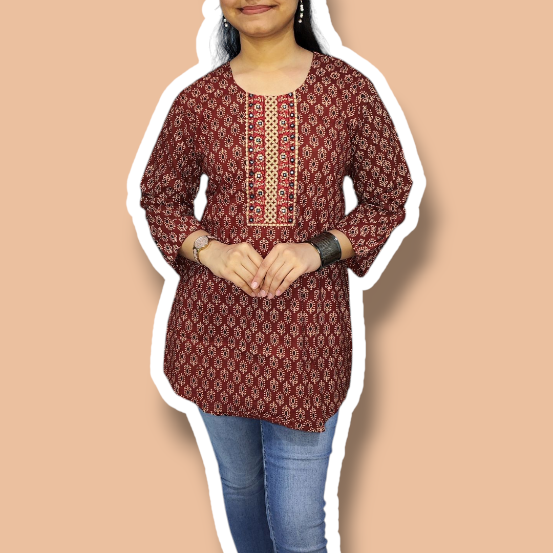 Printed Short Kurti 7
