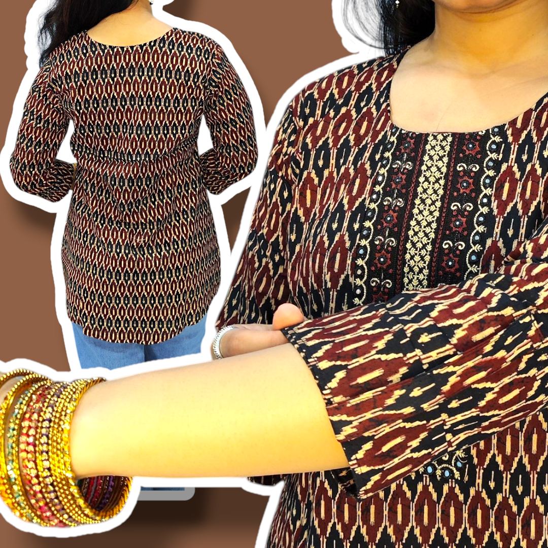 Printed Short Kurti 4