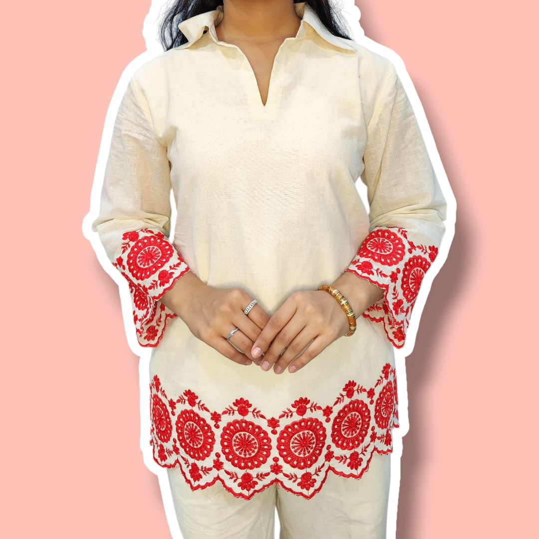 Bhagyashree Kora Cotton Set