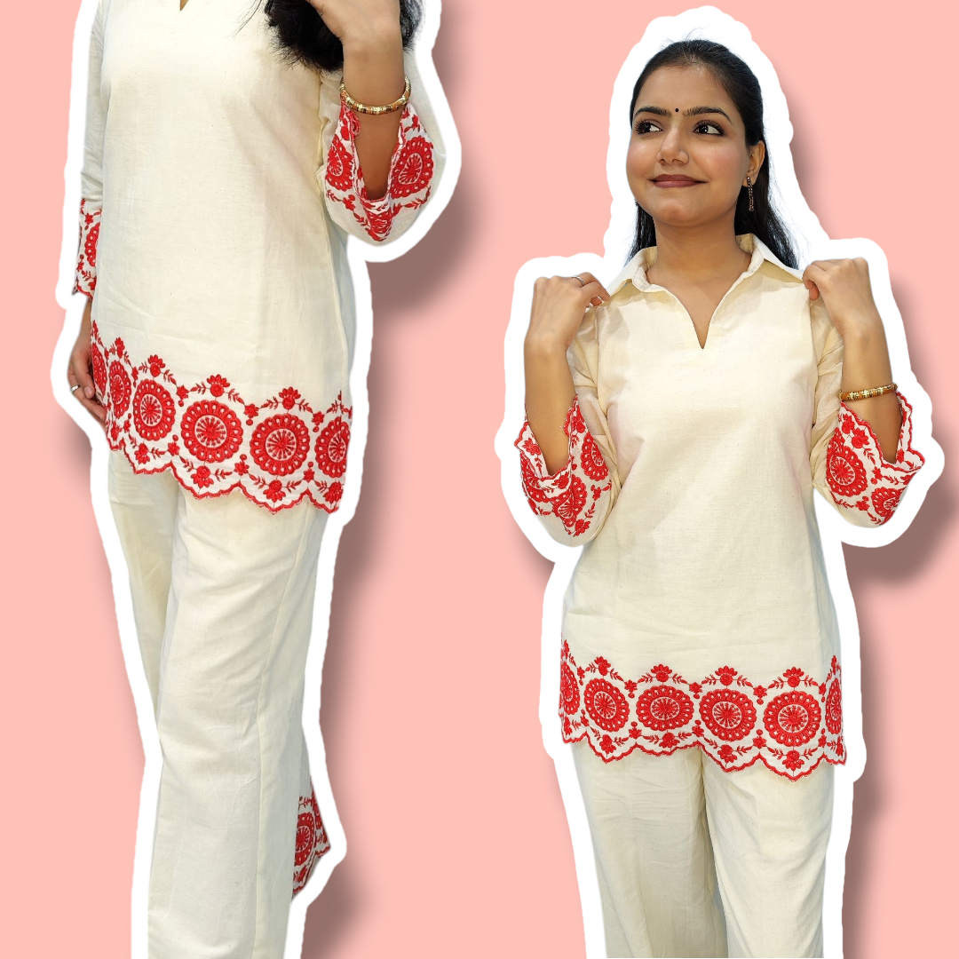 Bhagyashree Kora Cotton Set