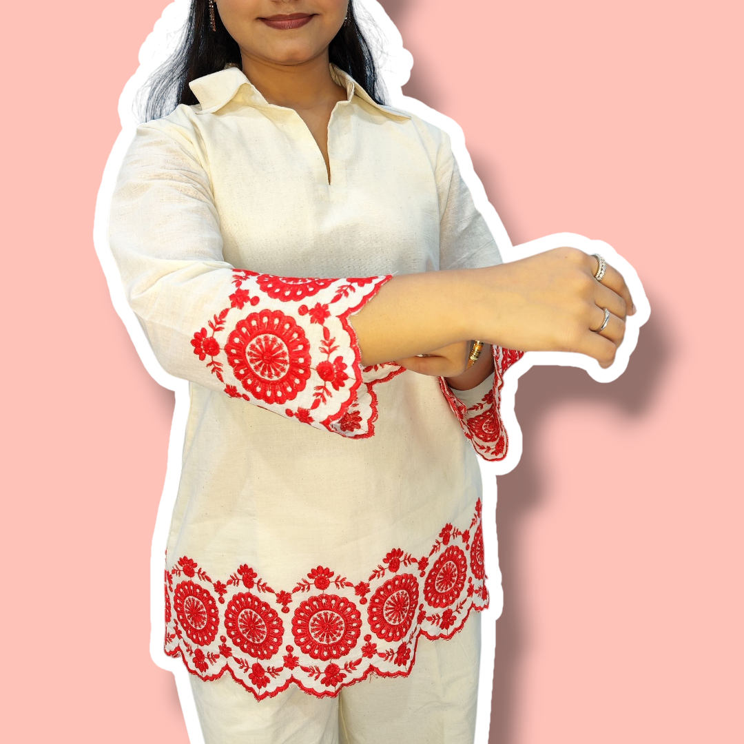 Bhagyashree Kora Cotton Set
