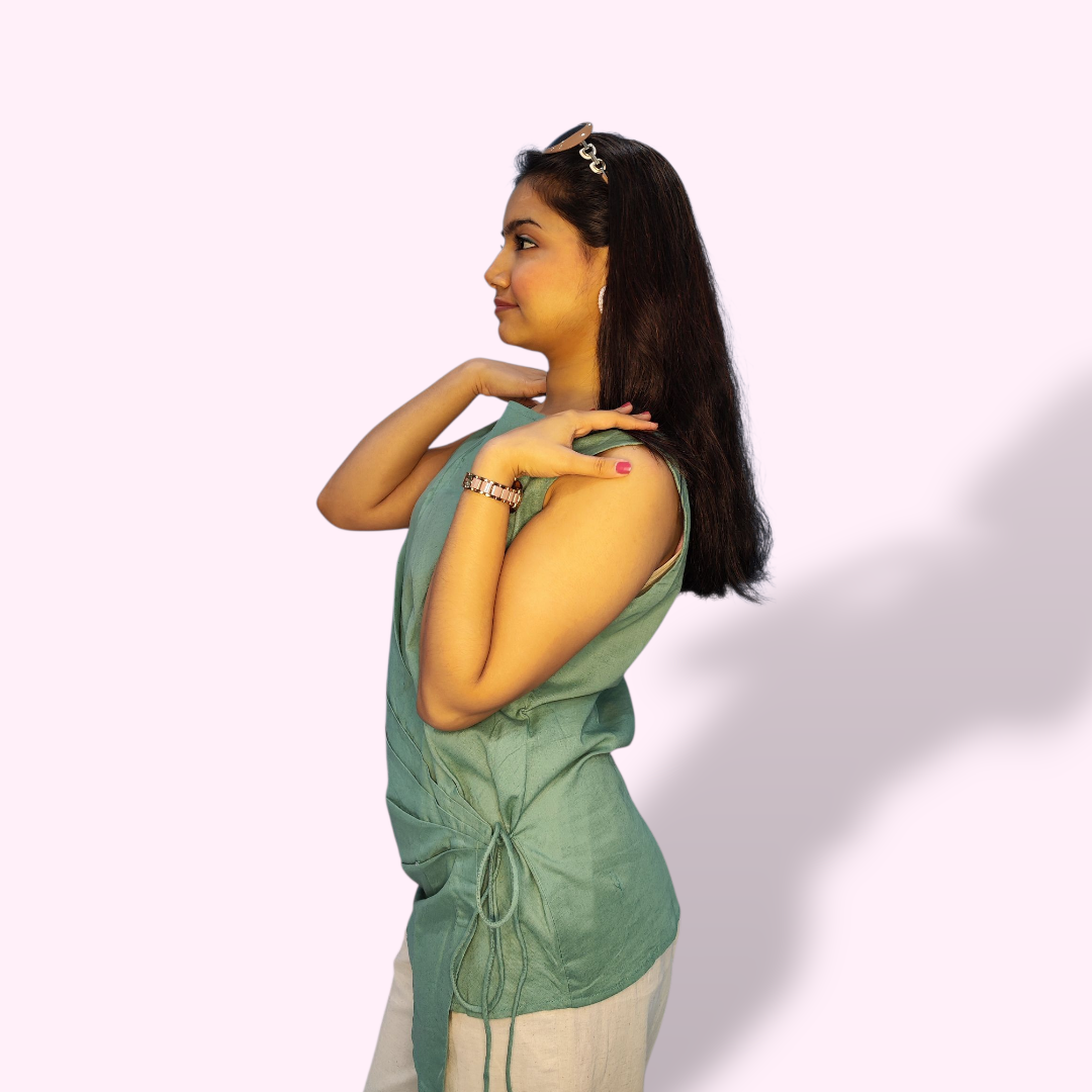 Jade Green Drape Top