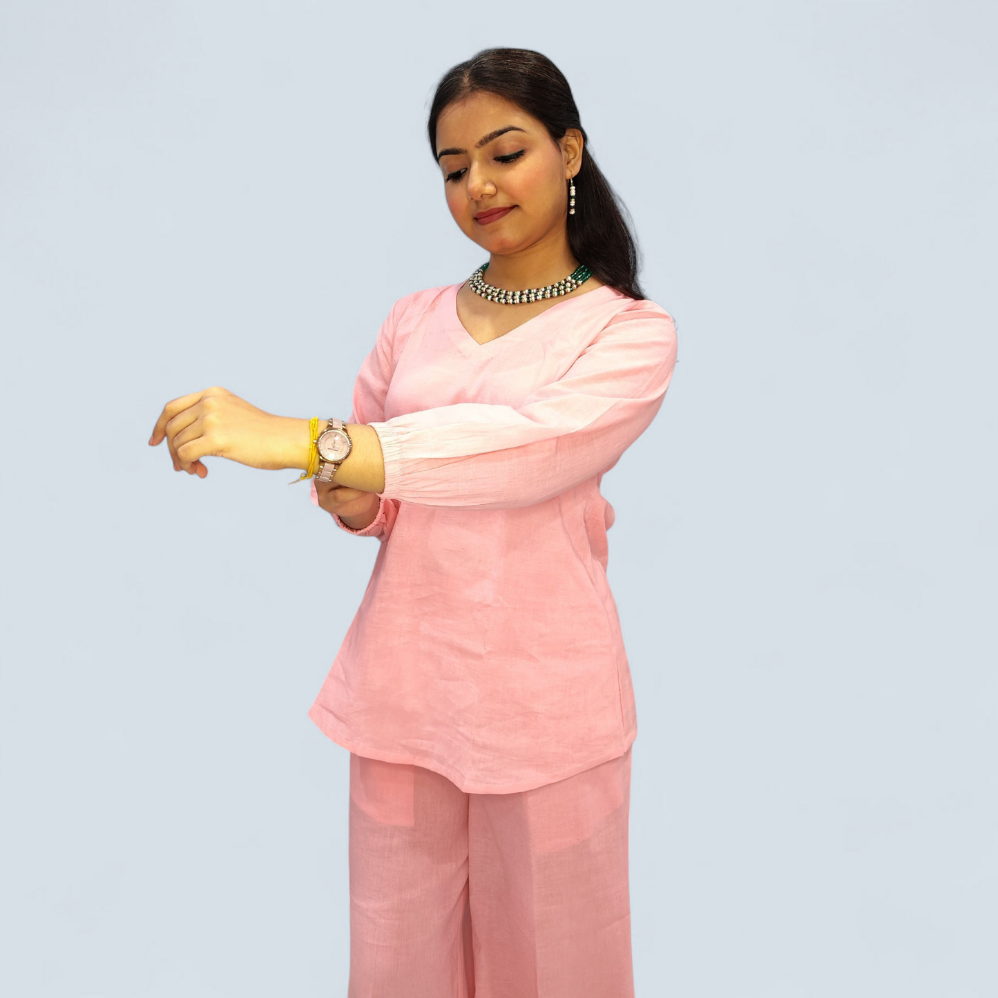 Peach Tunic Co-ord Set