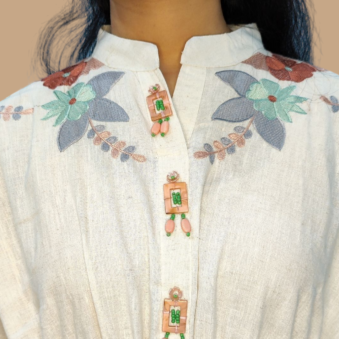 Khadi Cotton Kaftan Set