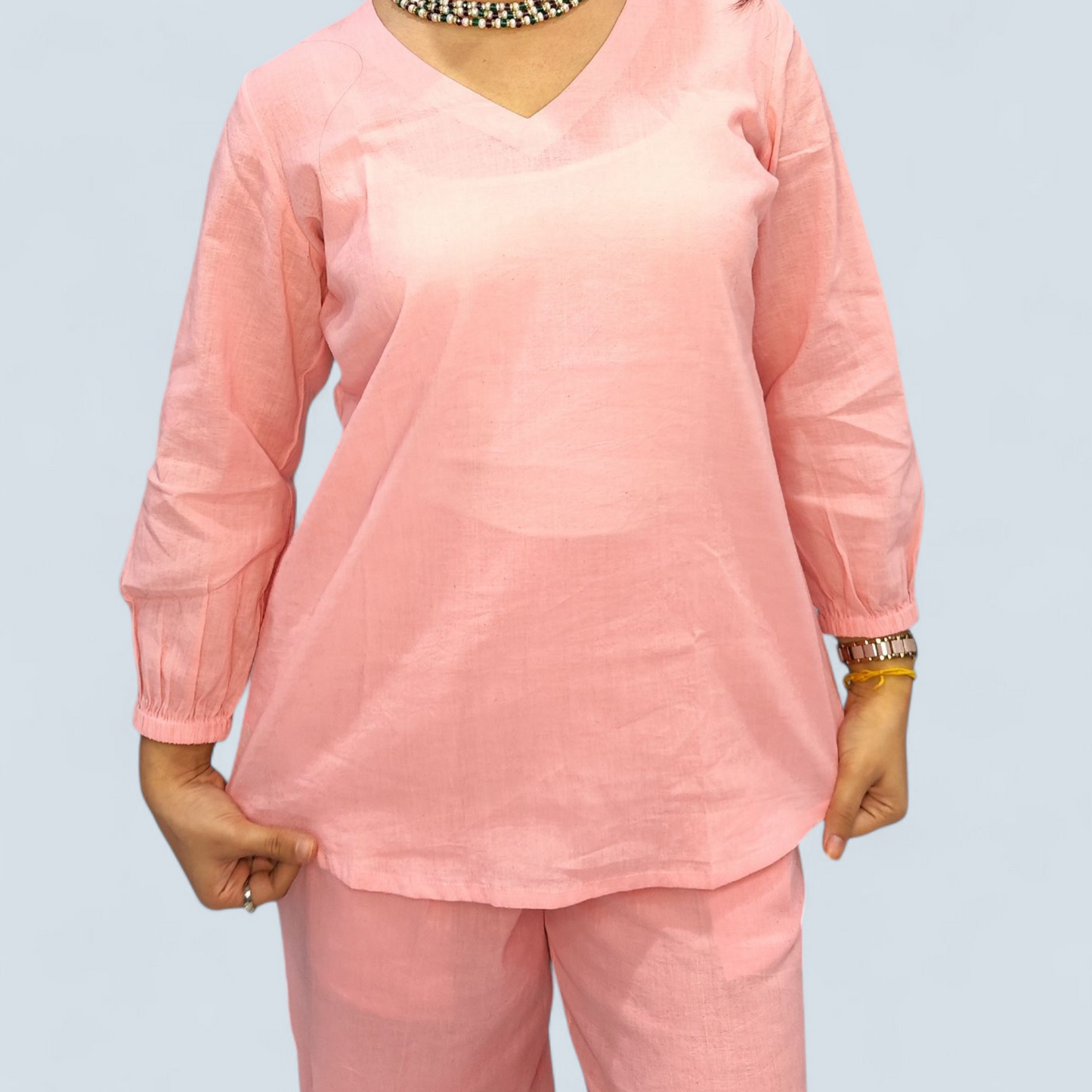 Peach Tunic Co-ord Set
