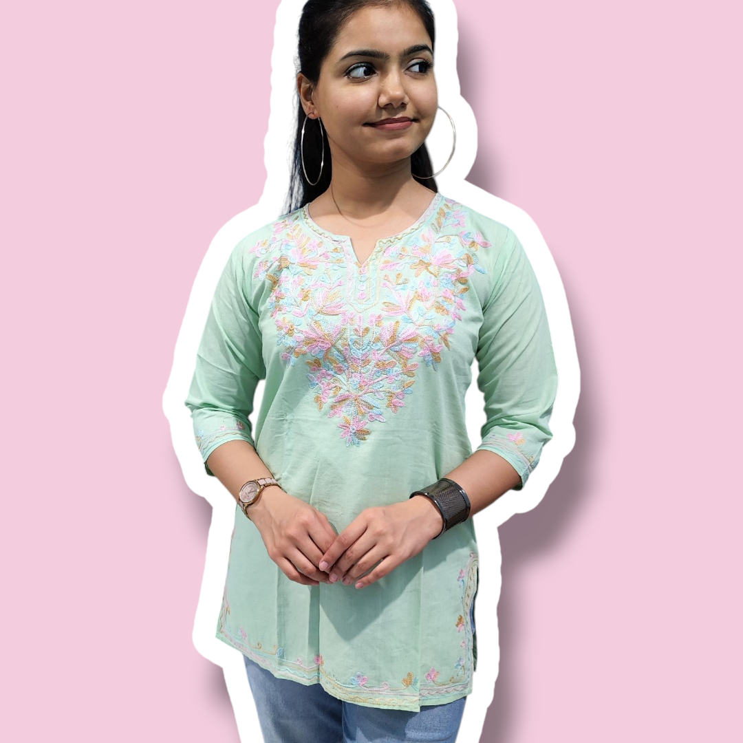 Light Green short kurti