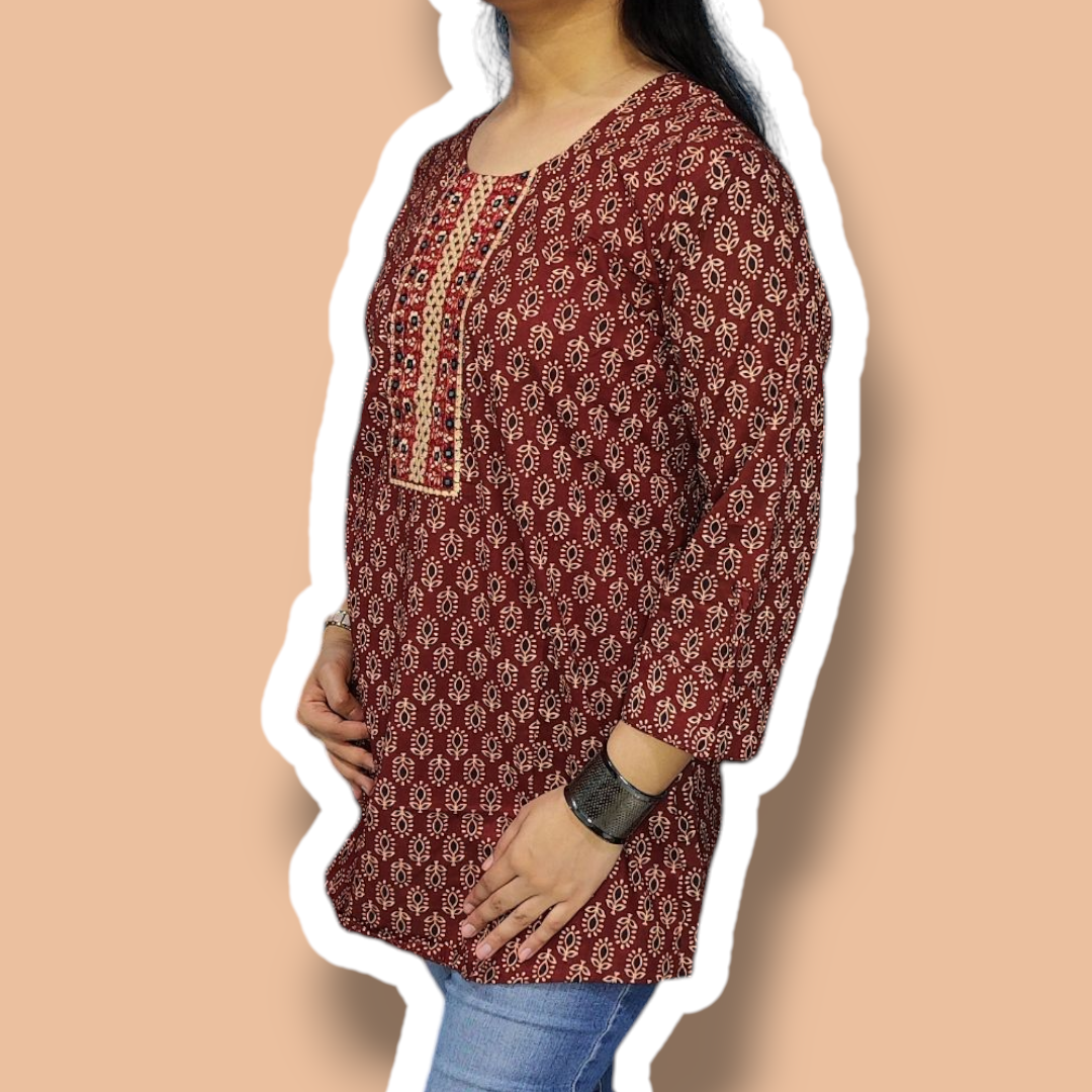 Printed Short Kurti 7