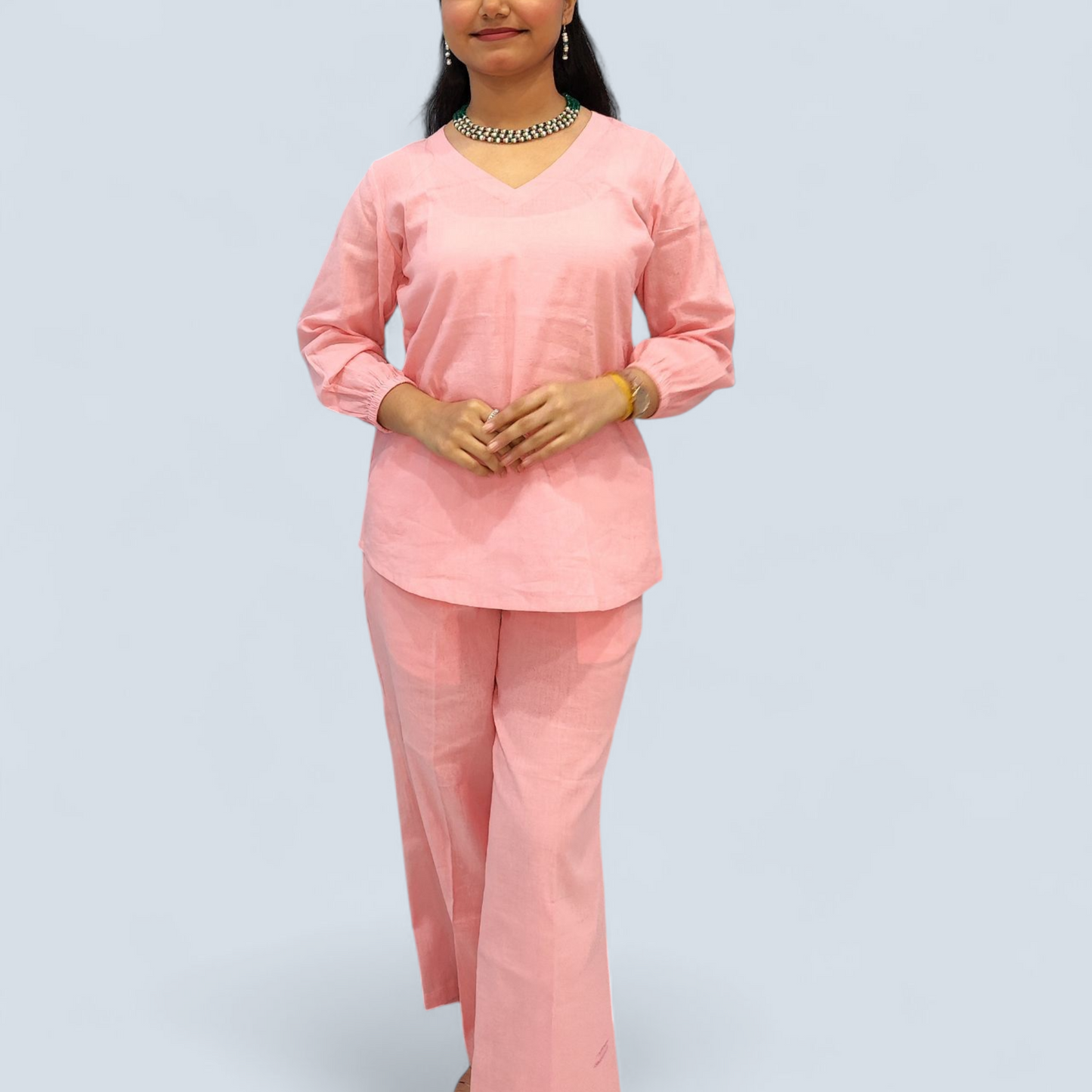 Peach Tunic Co-ord Set