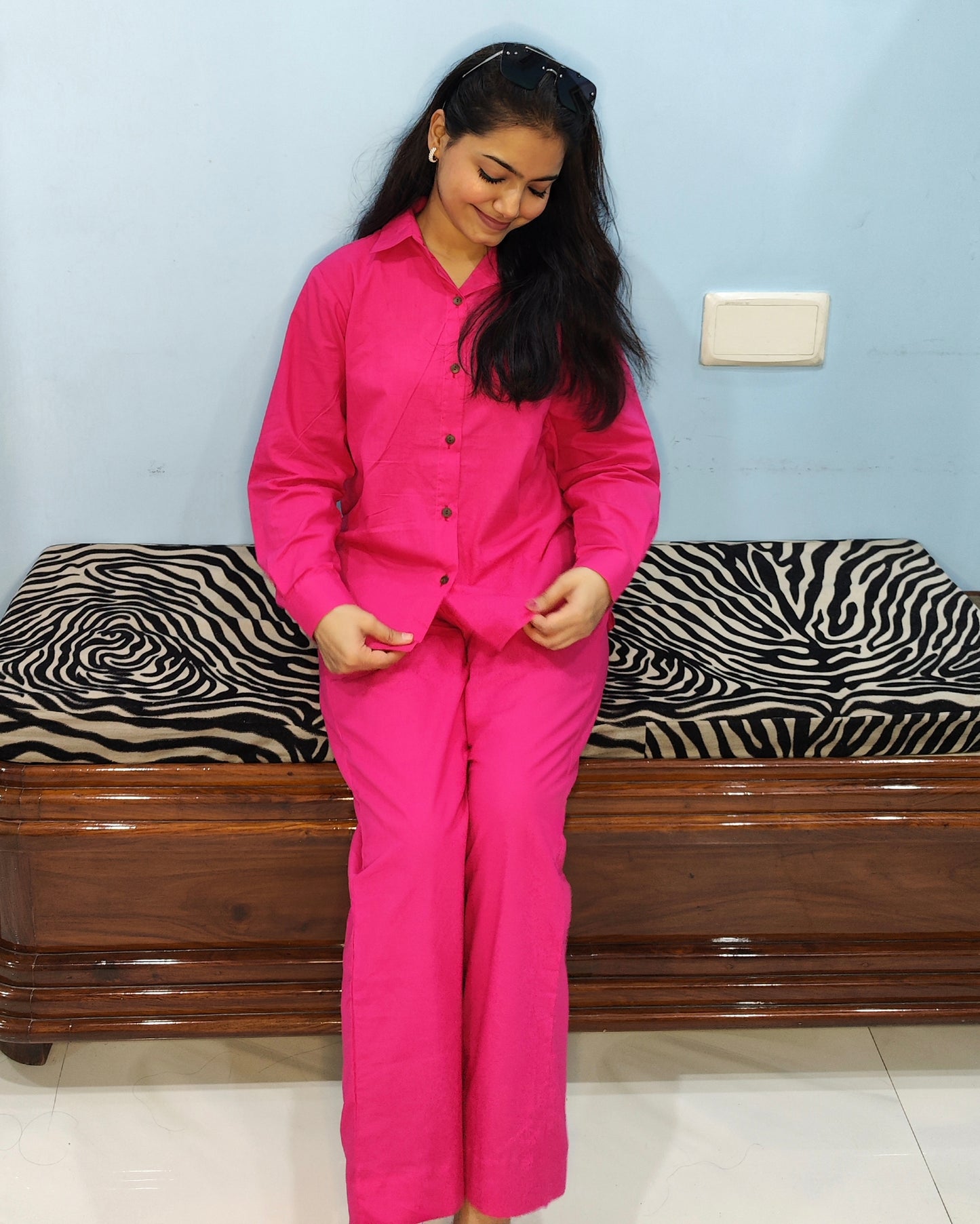 Hot-pink 2 peice set