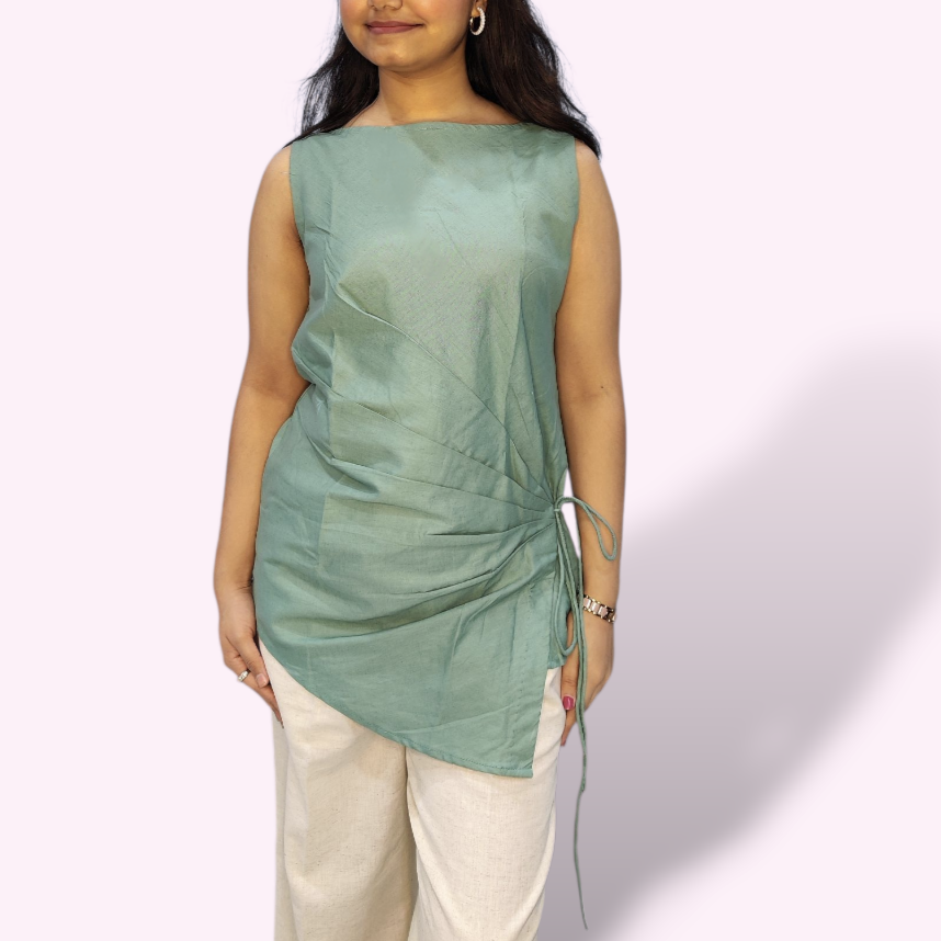 Jade Green Drape Top
