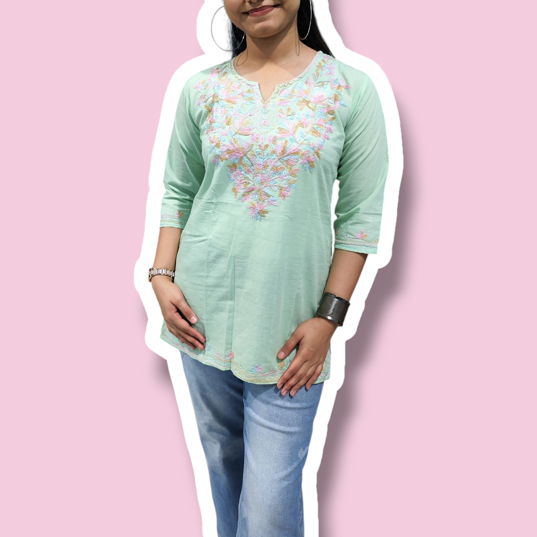 Light Green short kurti