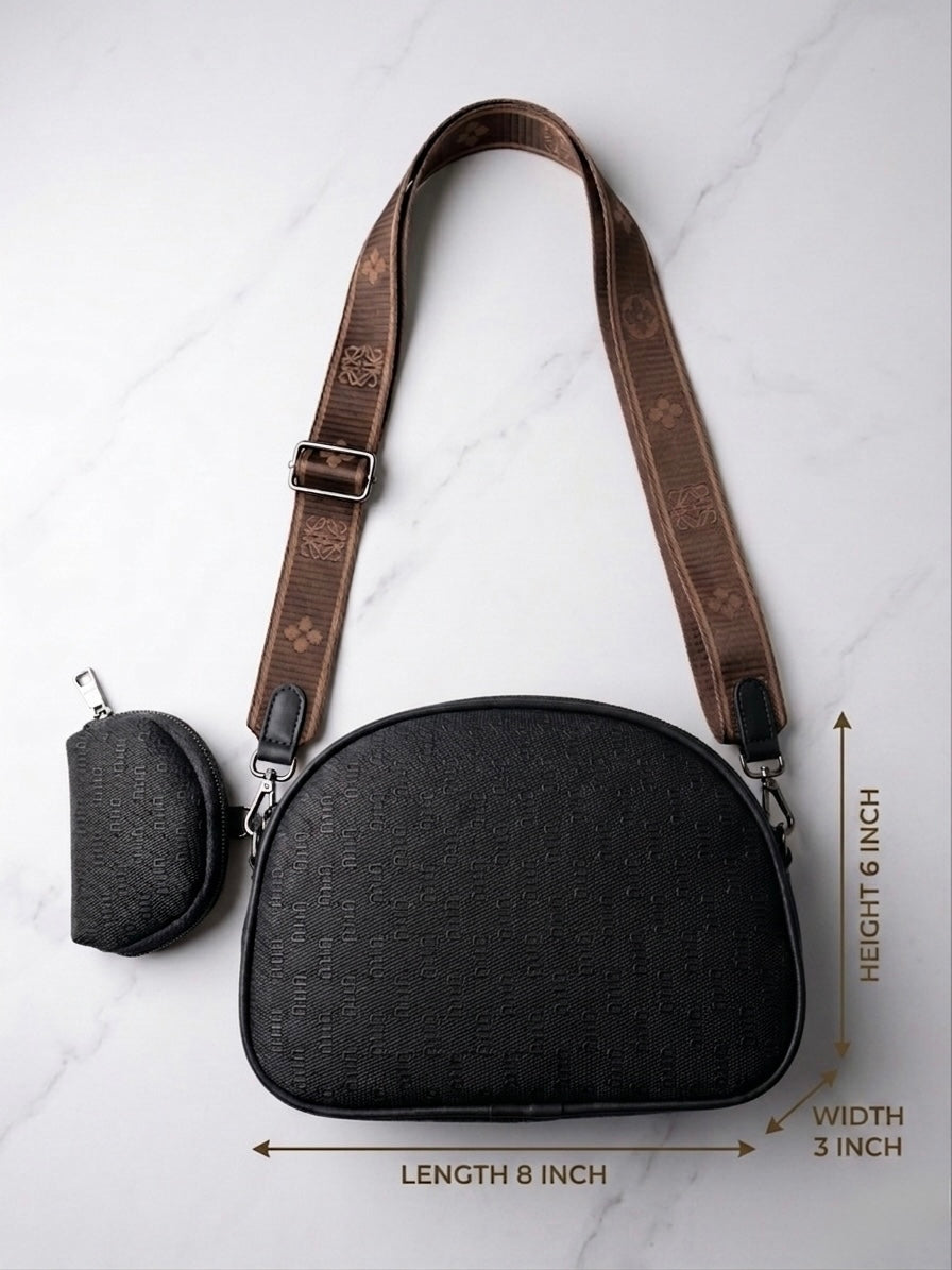 Black cross body bag