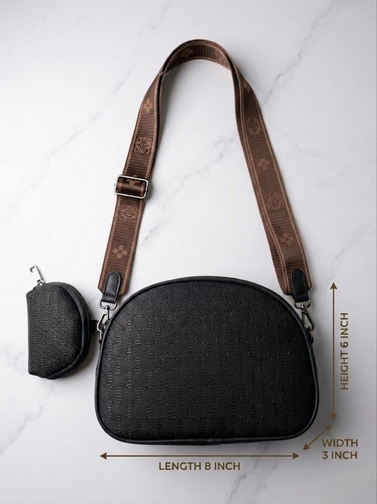 Black cross body bag