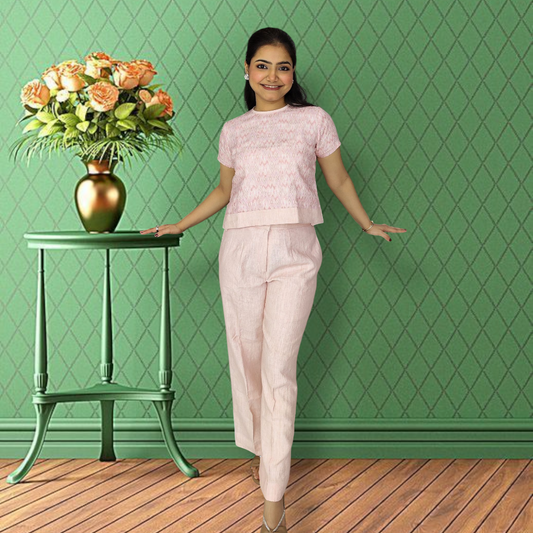 Blush Mood Pure Linen Co-ord