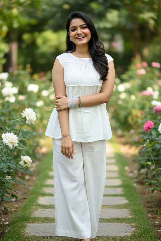 Tiered Pinteresty White Co-Ord