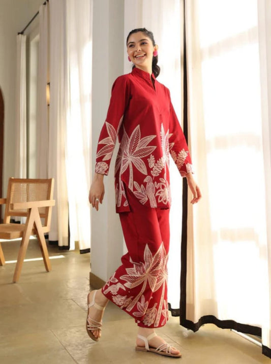 Red Placement Print Set