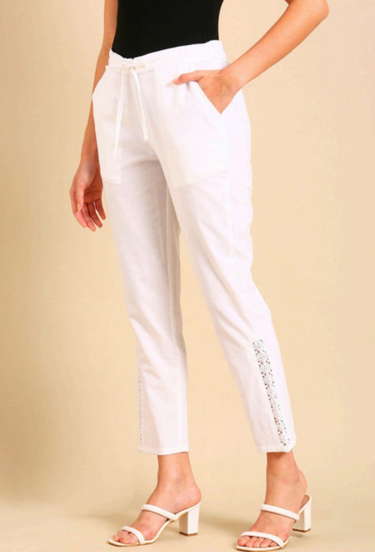 White Lace Pant