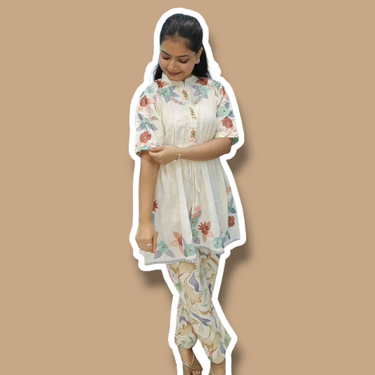 Khadi Cotton Kaftan Set