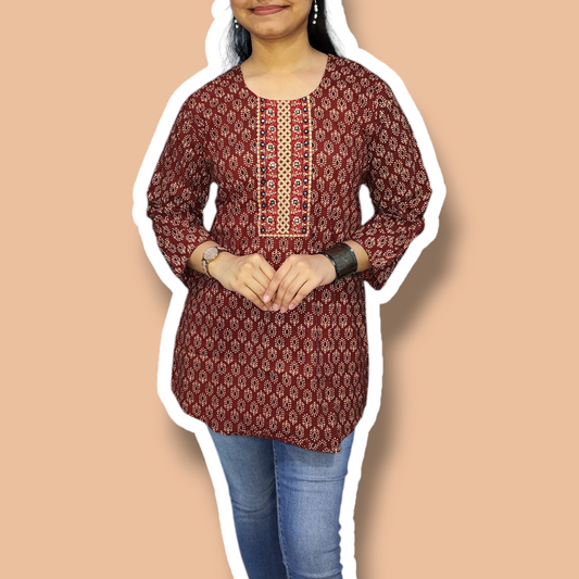 Printed Short Kurti 7
