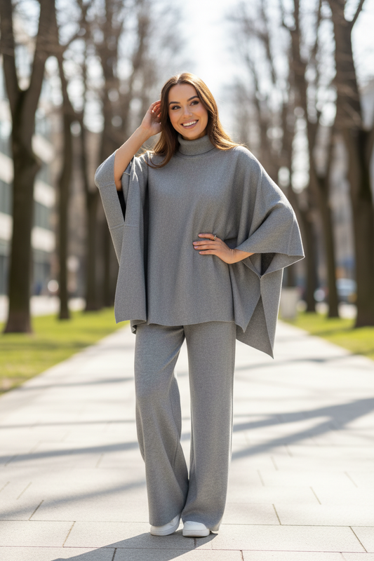 Grey woollen coord set