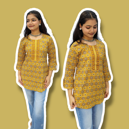 Printed Short Kurti 2
