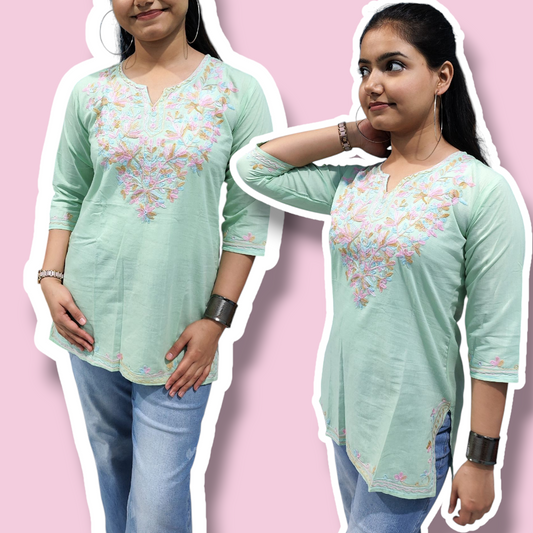 Light Green short kurti