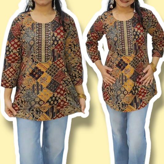 Printed Short Kurti 5