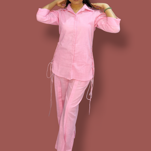 Candy Pink Elevated Co-ord Set
