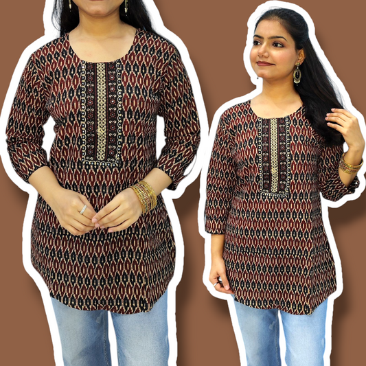 Printed Short Kurti 4
