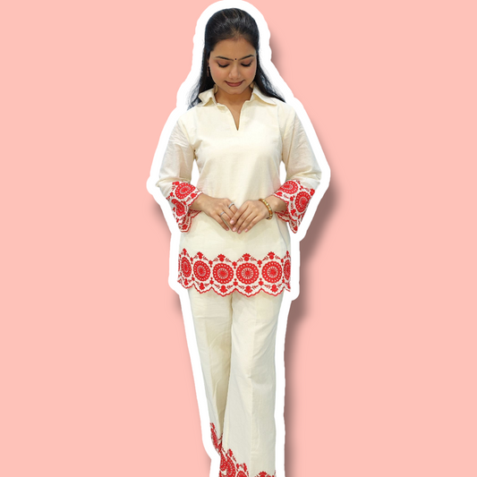 Bhagyashree Kora Cotton Set